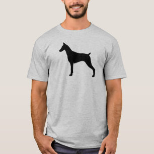 Camiseta Silhueta de Doberman Pinscher