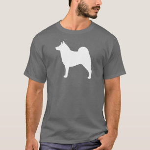Camiseta Silhueta de Elkhound do norueguês