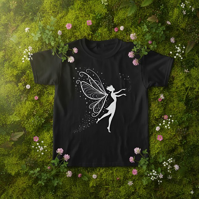 Camiseta Silhueta de Fadas Magicas com Asas e Estrelas (Criador carregado)