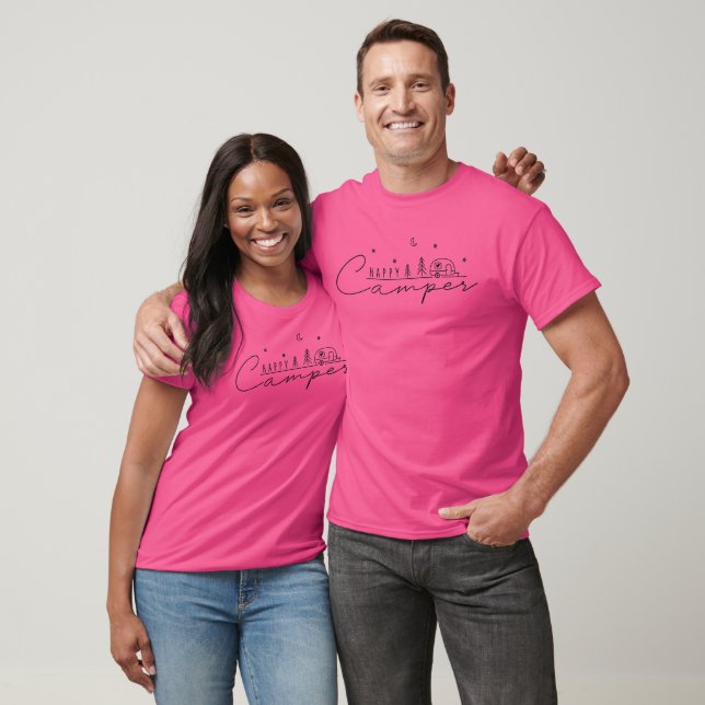 Camiseta Silhueta de Feliz Camper (Unissex)