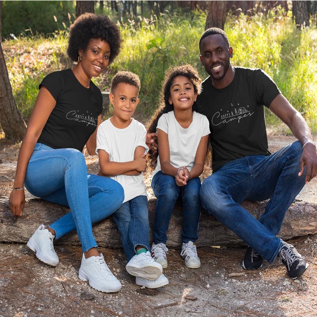 Camiseta Silhueta de Feliz Camper (Happy Camper Silhouette T-Shirt)