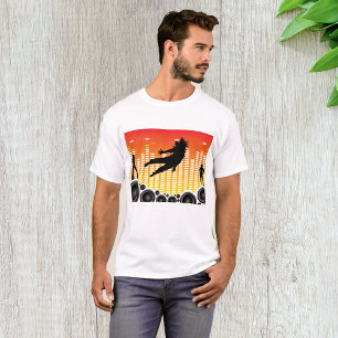 Camiseta Silhueta de Festa de Dança Urbana com Alto-falante