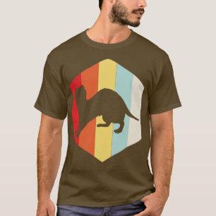 Camiseta Silhueta de Furão Retro