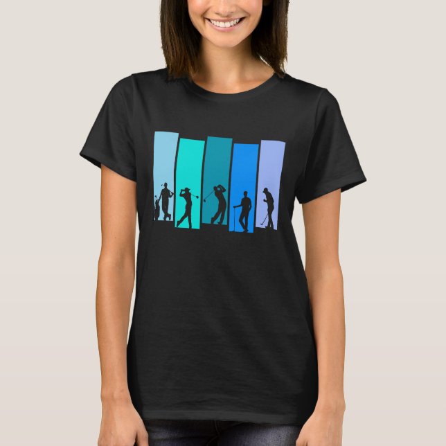 Camiseta Silhueta de Golfista (Frente)