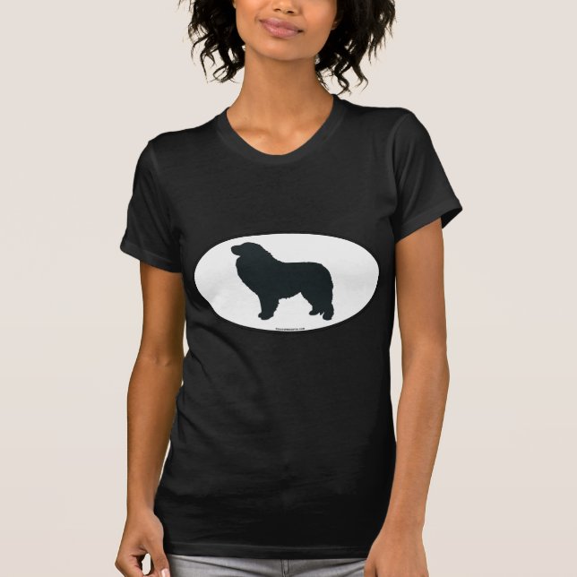 Camiseta Silhueta de grandes Pyrenees (Frente)