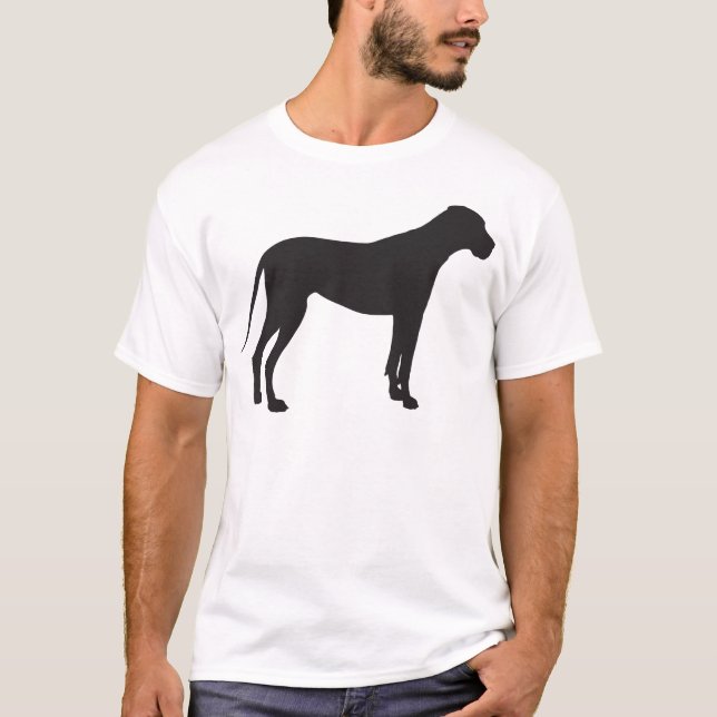 Camiseta Silhueta de great dane (Frente)