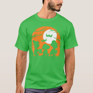 Camiseta Silhueta de Halloween de Trick Or Treat Peanuts Fe