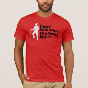 Camiseta Silhueta de Hiker Solitário - Teto testado por tri