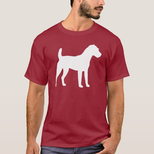 Camiseta Silhueta de Jack Russell Terrier (Frente)