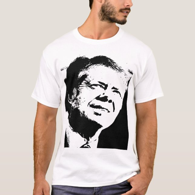 Camiseta Silhueta de Jimmy Carter (Frente)