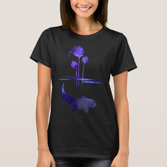 Camiseta Silhueta de Lago / Koi (Frente)