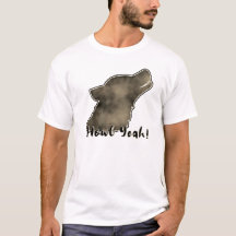 Camiseta Silhueta de Lobo da Galáxia Espacial Howl