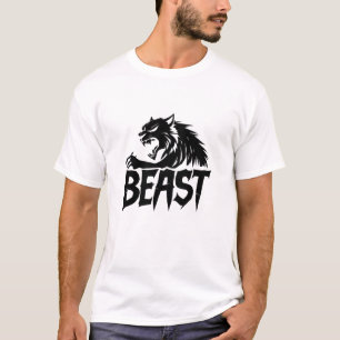 Camiseta Silhueta de Lobo Selvagem