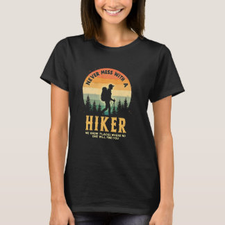 Camiseta Silhueta de Mochileiro - Design de Alerta Aventure