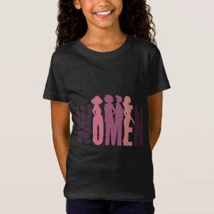 Camiseta Silhueta de Mulheres Fortes