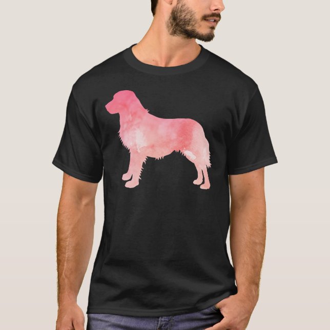 Camiseta Silhueta de Ouro rosa equipado com (Frente)
