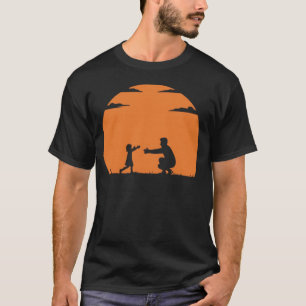 Camiseta Silhueta de Pai e Filho