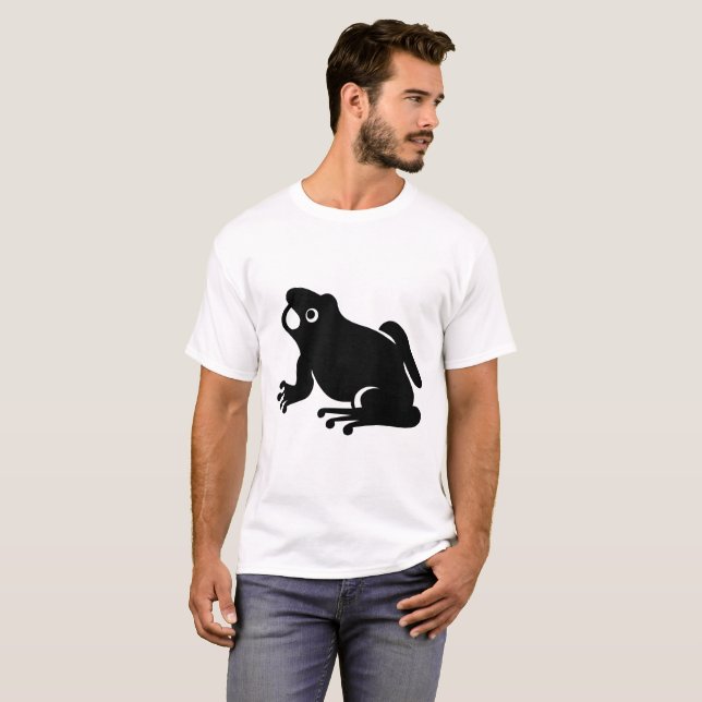Camiseta Silhueta de Rã (Frente Completa)