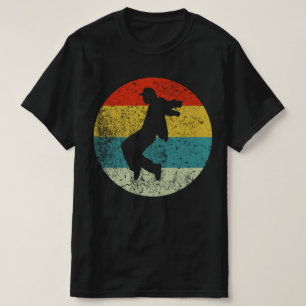 Camiseta silhueta de rapper retro vintage 70s