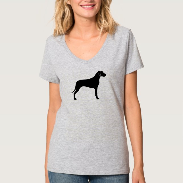Camiseta Silhueta de Rhodesian Ridgeback (Frente)