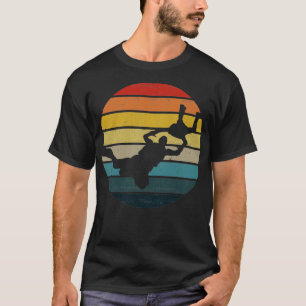 Camiseta Silhueta de salto BASE em sóis retrorreflectores e