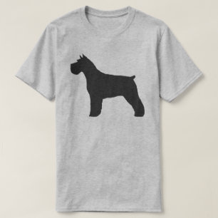 Camiseta Silhueta de Schnauzer