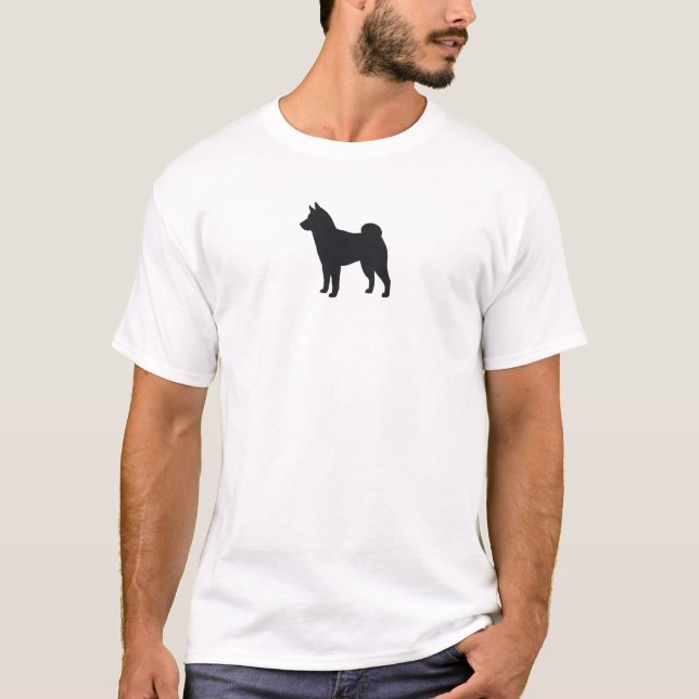 Camiseta Silhueta de Shiba Inu (Frente)