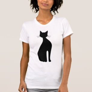 Camiseta Silhueta de um Gato Sentado