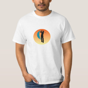Camiseta Silhueta de um Golfer