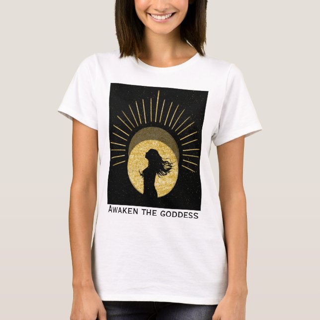 Camiseta Silhueta de uma Mulher ao Sol (Frente)