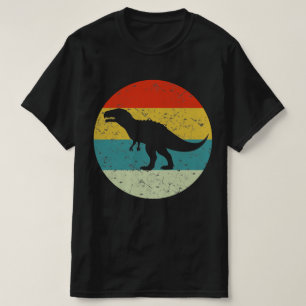 Camiseta silhueta de vintage retro dinossauro 70s