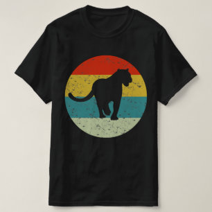 Camiseta silhueta de vintage retrô panther 70s