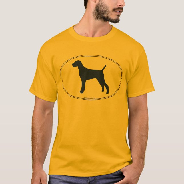 Camiseta Silhueta de Vizsla (Frente)