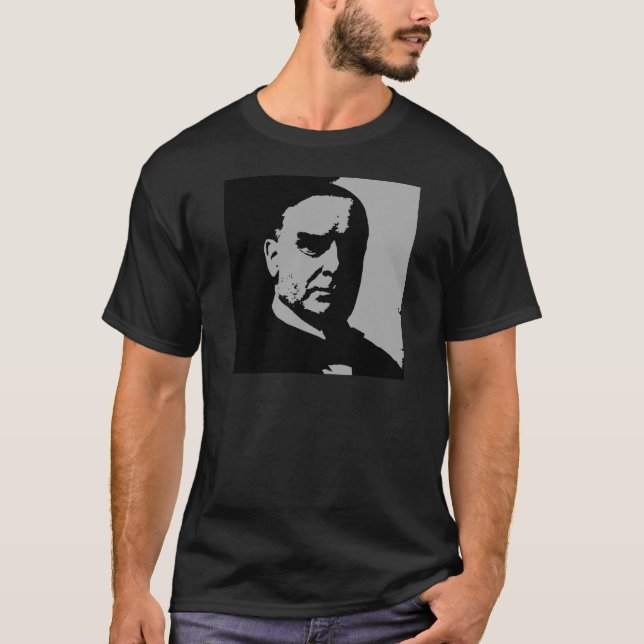 Camiseta Silhueta de William McKinley (Frente)