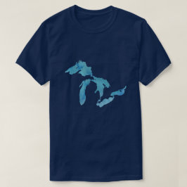 Camiseta silhueta delimitadora do mapa dos excelentes
