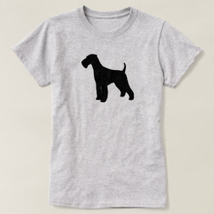 Camiseta Silhueta do Airedale Terrier