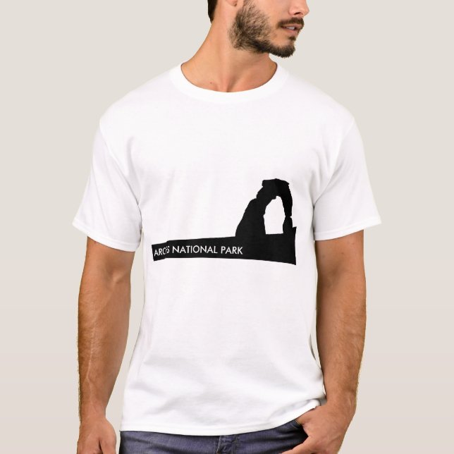 Camiseta Silhueta do Arco Delicado (Frente)