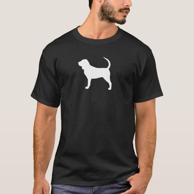 Camiseta Silhueta do Bloodhound (Frente)