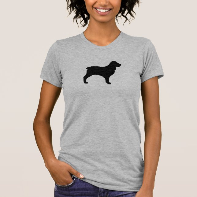 Camiseta Silhueta do Boykin Spaniel (Frente)