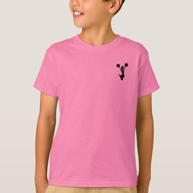 Camiseta Silhueta do cheerleader (Frente)
