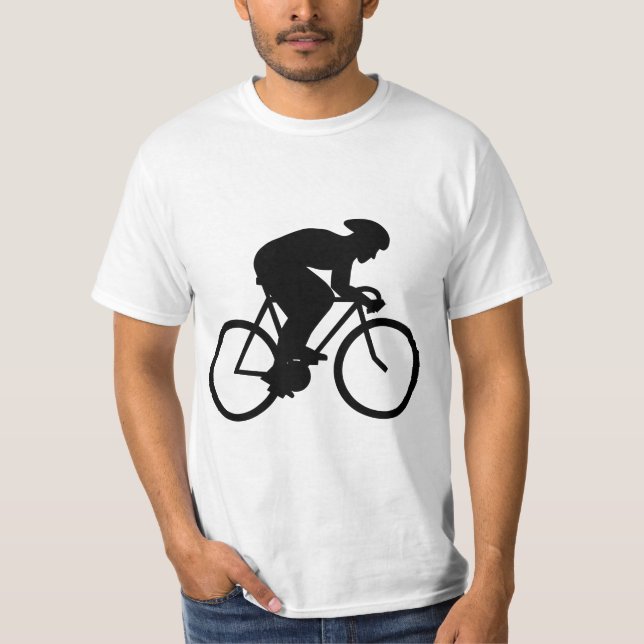 Camiseta Silhueta do ciclista (Frente)