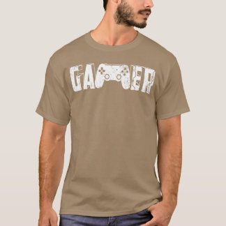 Camiseta Silhueta do Controle de Videogame I Citação de Gam