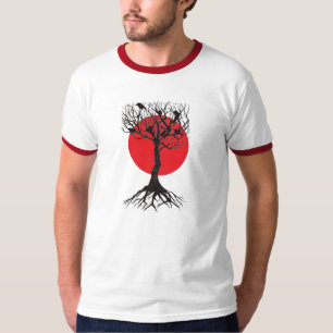 Camiseta Silhueta do corvo