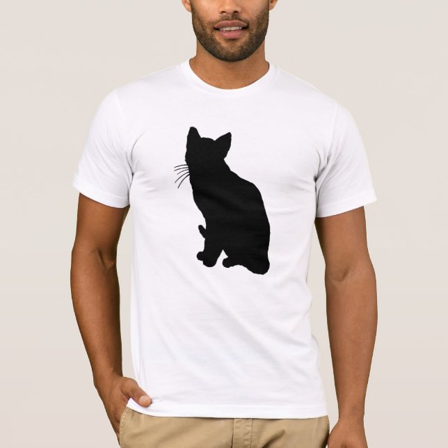 Camiseta Silhueta do gato (Frente)