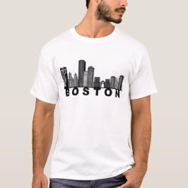 Camiseta Silhueta do Horizonte de Boston