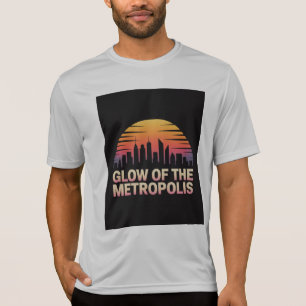Camiseta Silhueta do Horizonte Noturno Nova York