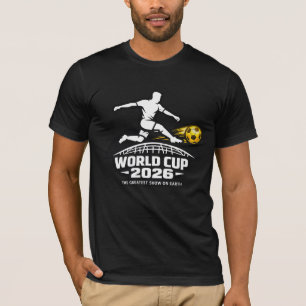 Camiseta Silhueta do Jogador de Futebol da Copa do Mundo 20