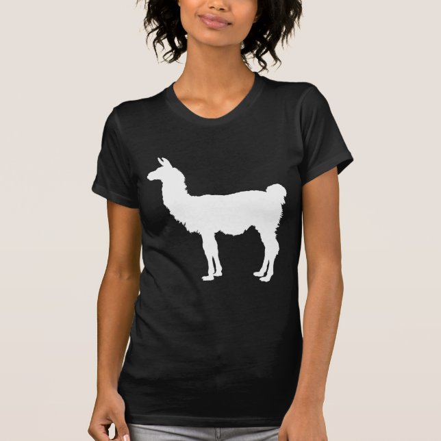 Camiseta Silhueta do lama (Frente)