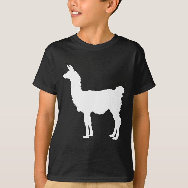 Camiseta Silhueta do lama (Frente)