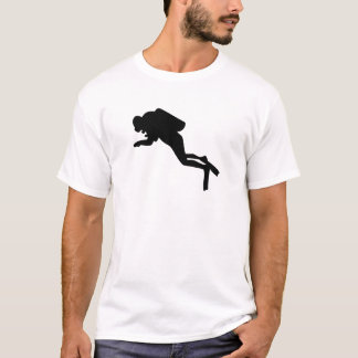 Camiseta Silhueta do mergulhador - t-shirt